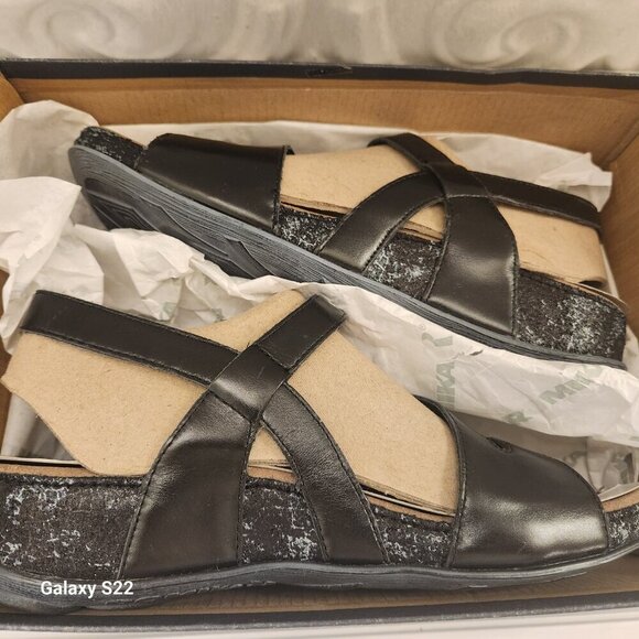 Romika "Schwarz" Black Leather Sandals. NIB. Size: EU 36/US 5-5.5 - Picture 12 of 12